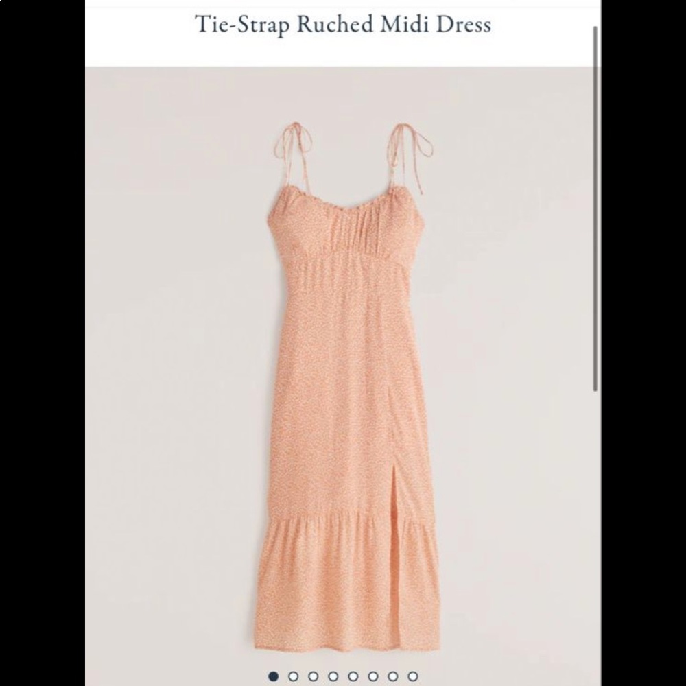 Abercrombie tie strap midi dress